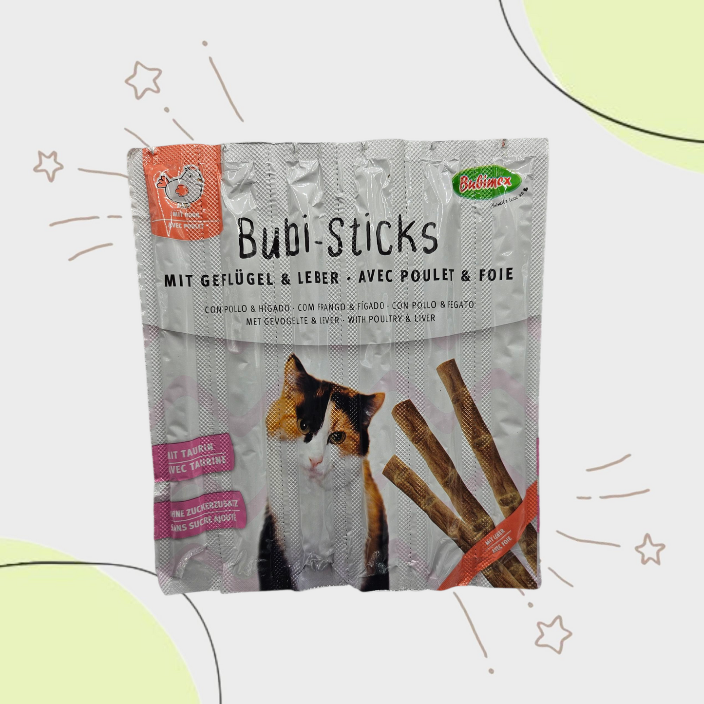 Bubi-sticks, poulet et foie