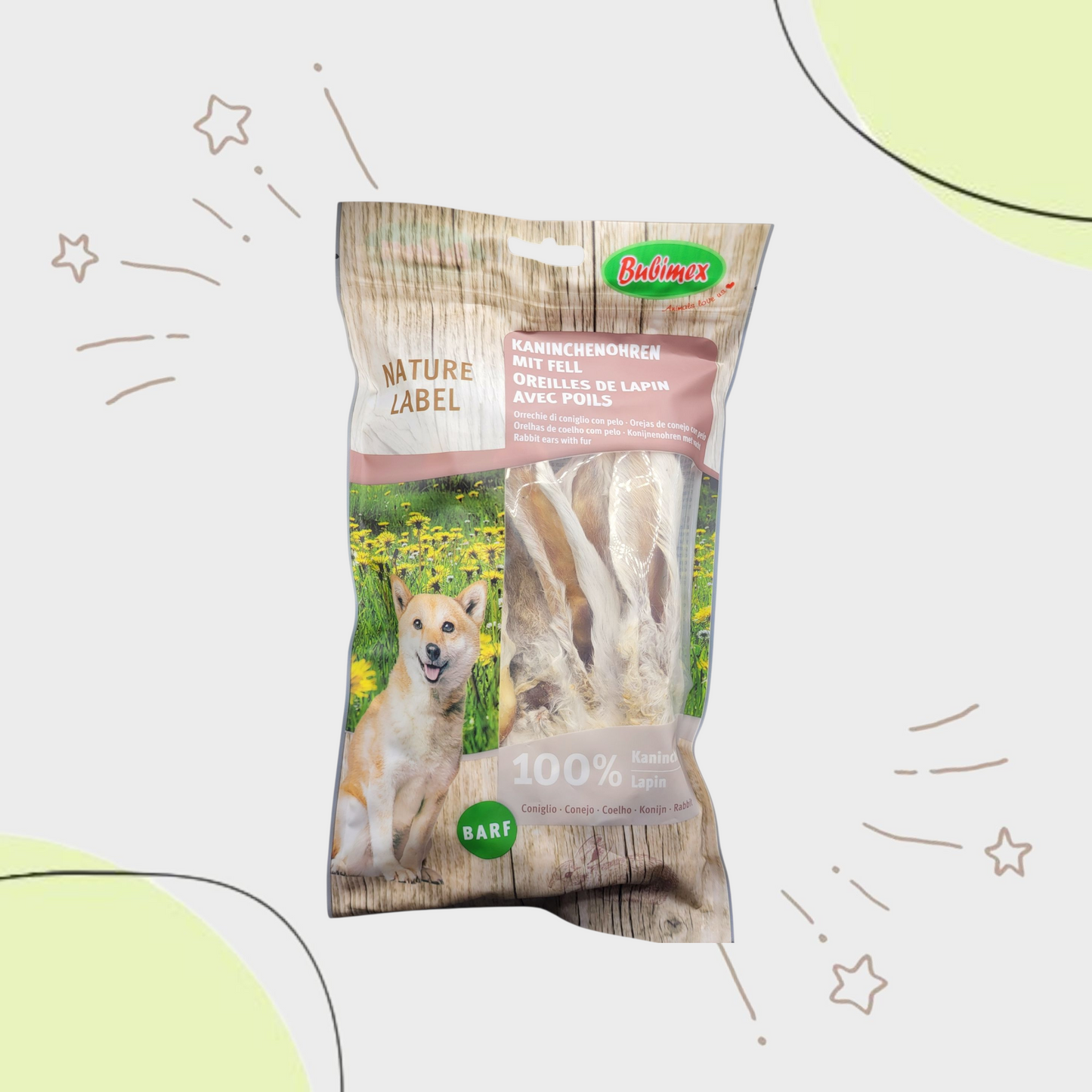 Oreilles de LAPIN avec poils (sachet)